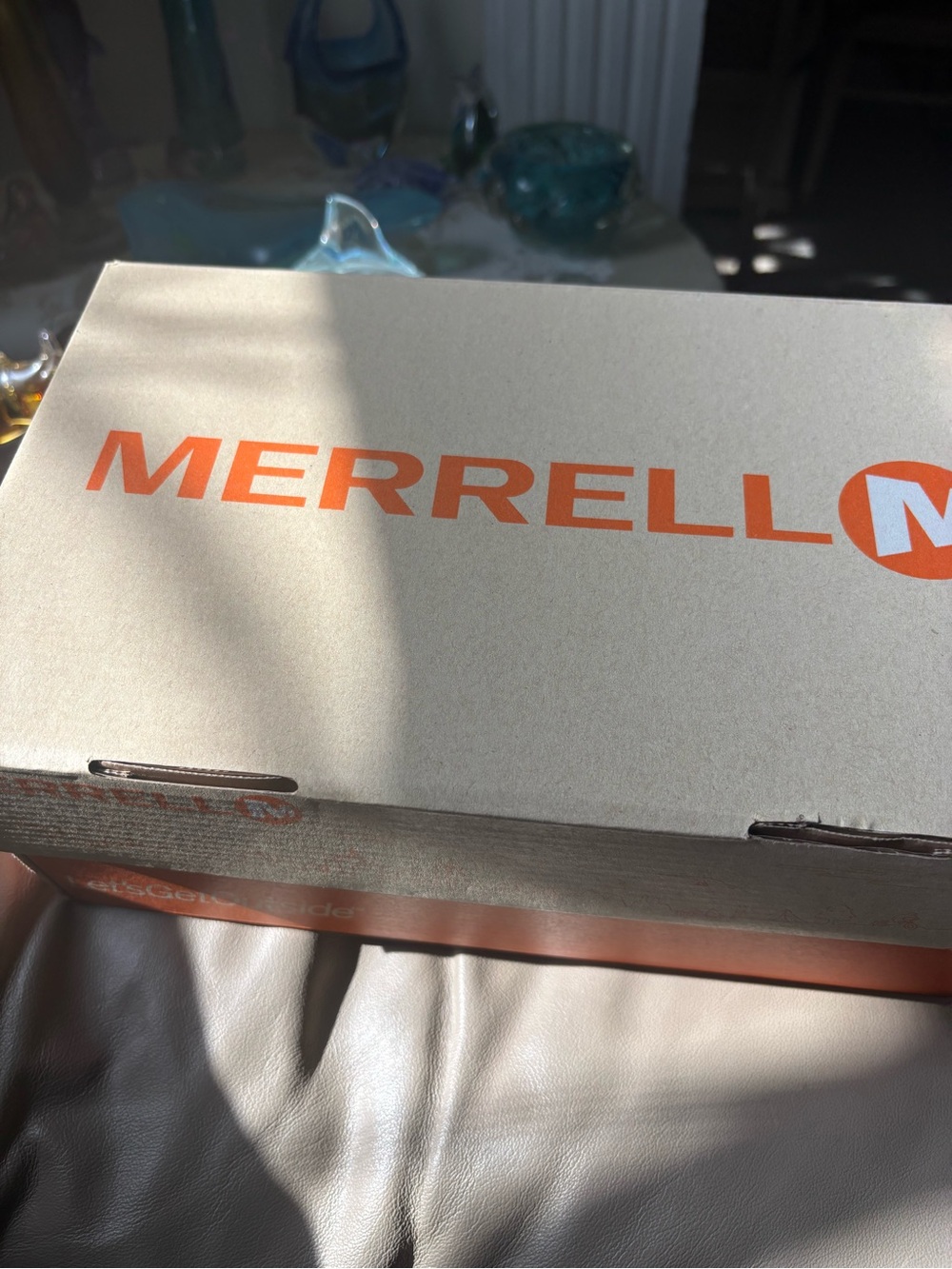 Merrell NEW Brown Leather Slip-On Sandal - Picture 4 of 7